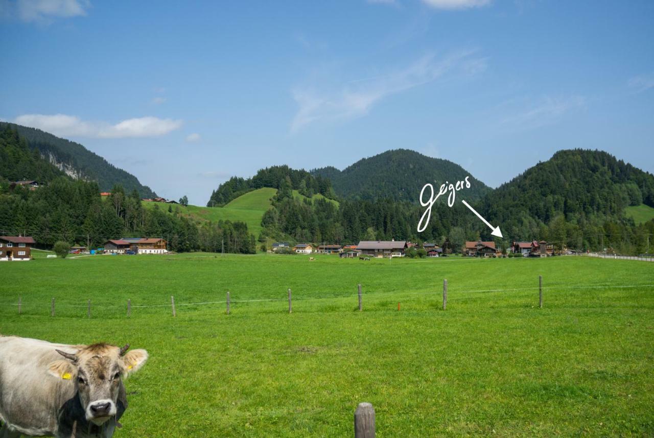 Geigers Ferienhaus Tiefenbach bei Oberstdorf Eksteriør billede